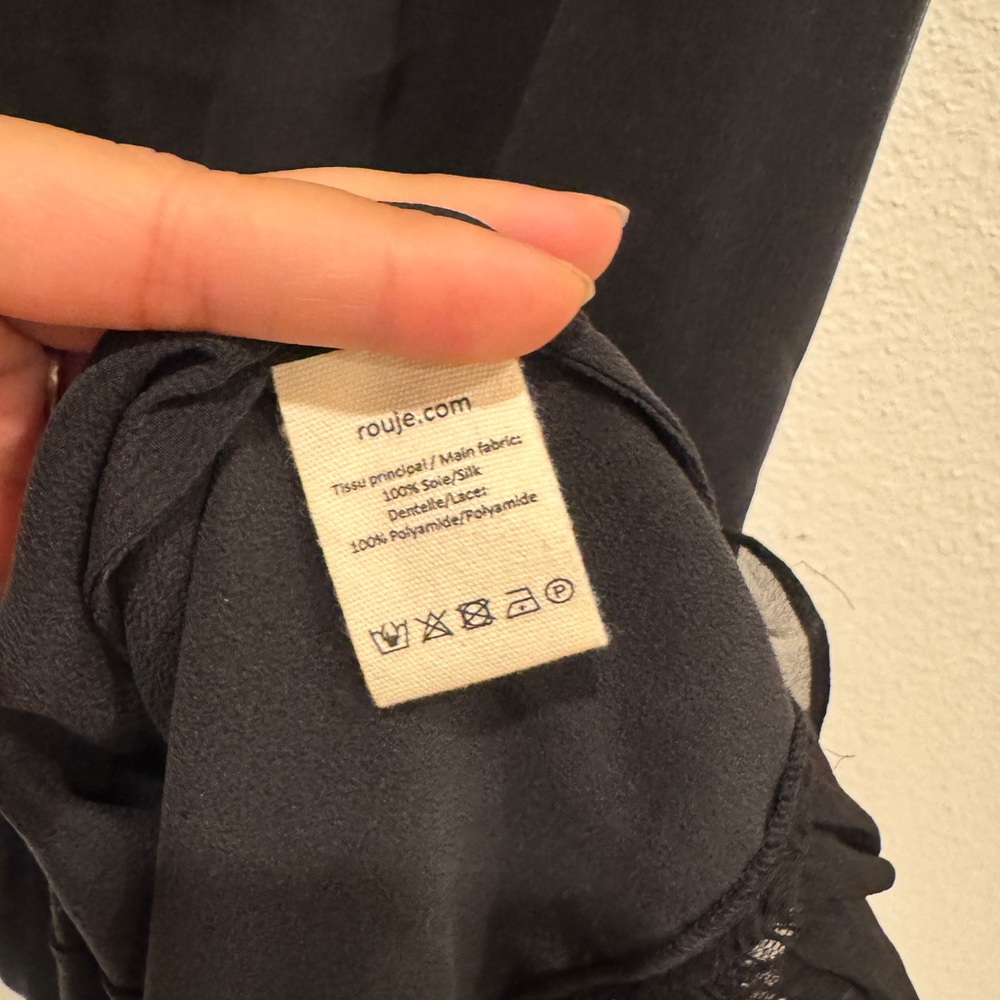 Rouje | Black Carole Slip Dress | 36 - Picture 6 of 7